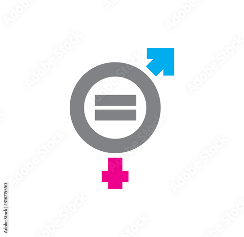 Gender related icon on background for graphic and web design. Creative illustration concept symbol for web or mobile app