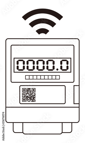 スマートメーター アイコン イラスト ベクター