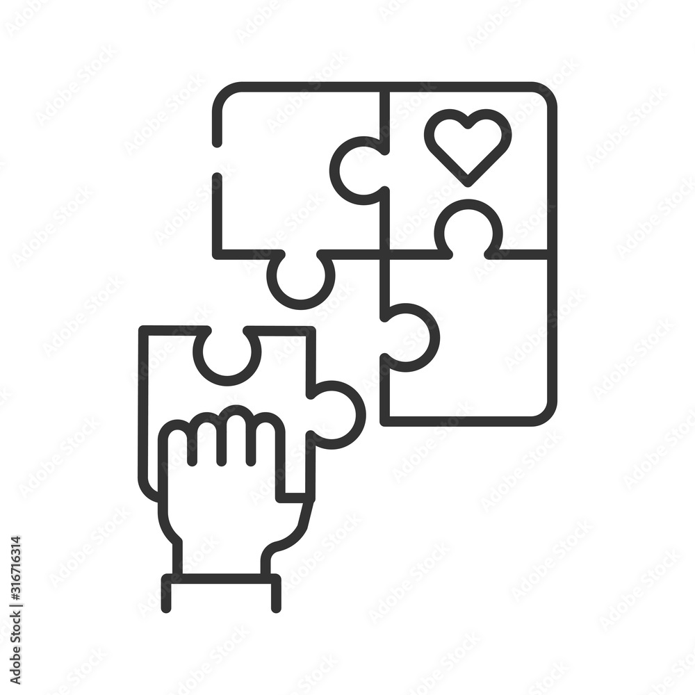 Create volunteer community black line icon. Charitable foundation. Sign for web page, mobile app, banner, social media. Editatable stroke. Create volunteer community black line icon. Charitable foundation. Sign for web page, mobile app, banner, social media. Editatable stroke.