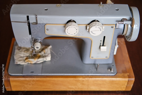 Electric sewing machine produced in the Soviet Union (USSR)