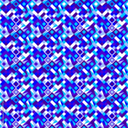 Seamless mosaic pattern background design - colorful vector illustration