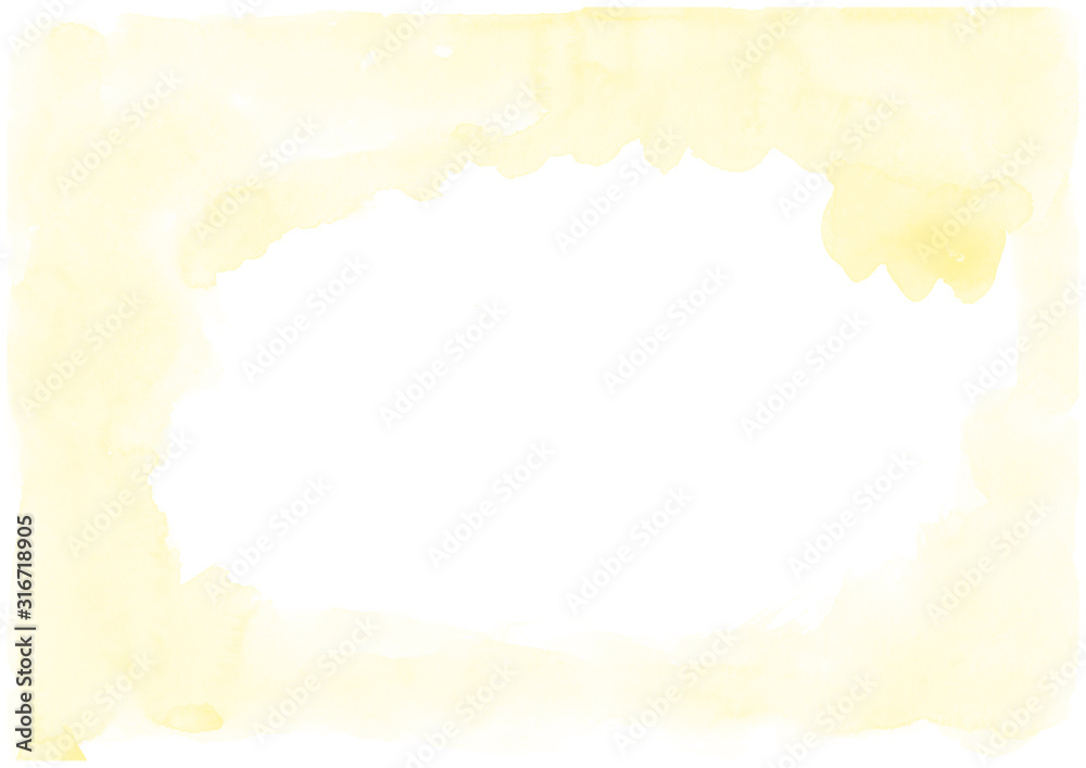 Yellow frame watercolor background. Luxury wedding invitation cards with watercolor texture. Save the date. Yellow frame watercolor background. Luxury wedding invitation cards with watercolor texture. Save the date.