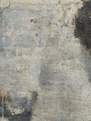 old grey vintage loft wall stone structure as background