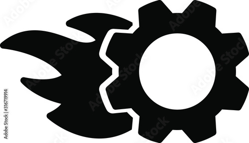 deadline icon, vector illustration