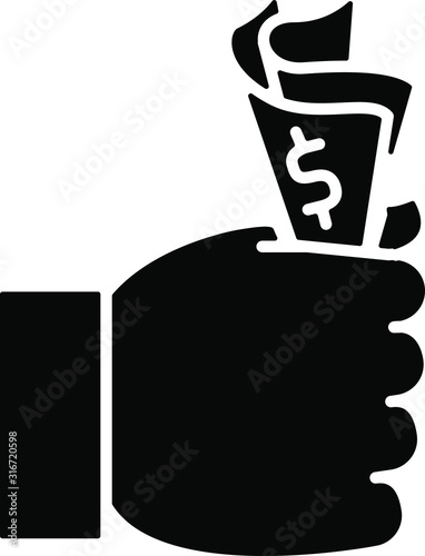 Affordability icon, vector illustration