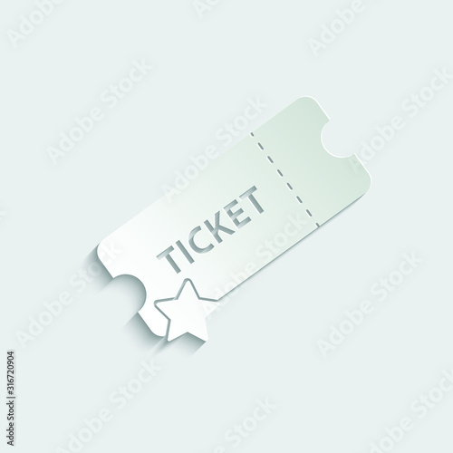 ticket icon vector