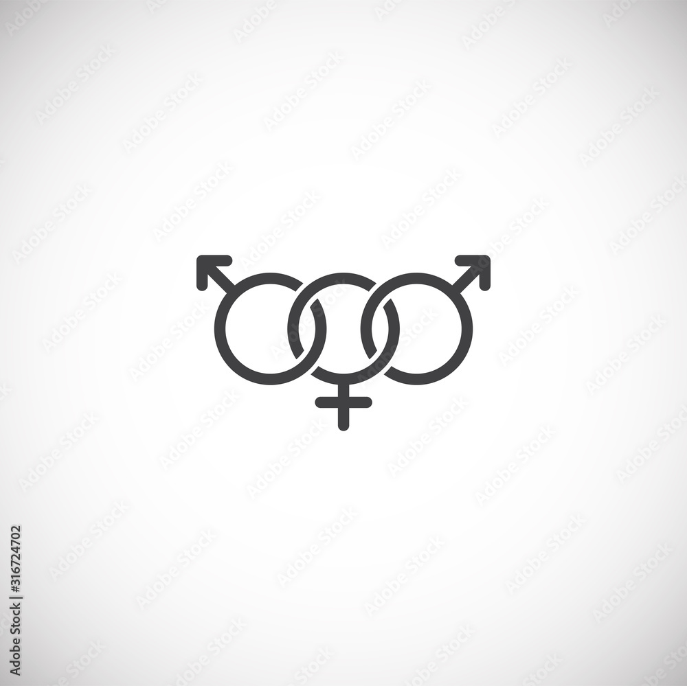 Gender related icon on background for graphic and web design. Creative illustration concept symbol for web or mobile app Gender related icon on background for graphic and web design. Creative illustration concept symbol for web or mobile app
