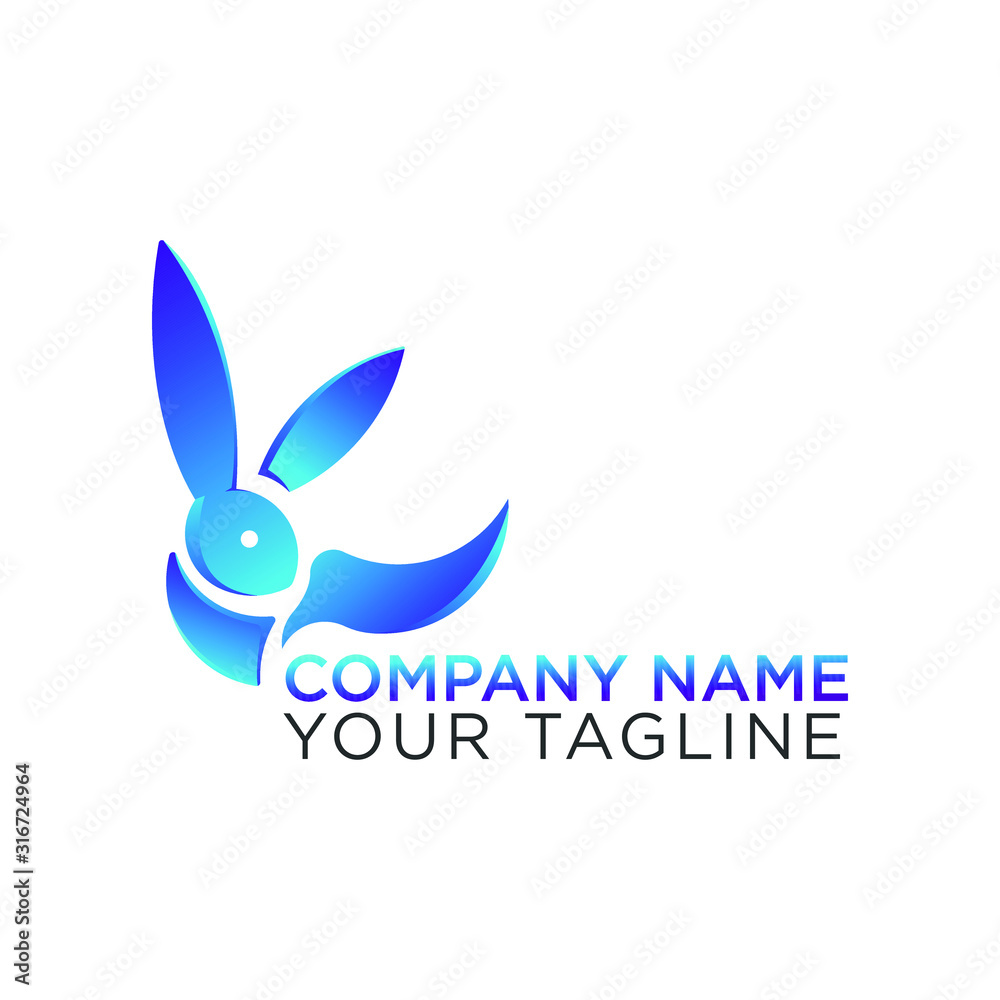 Fototapeta premium Rabbit Premium Logo Design for Apps or Business Company