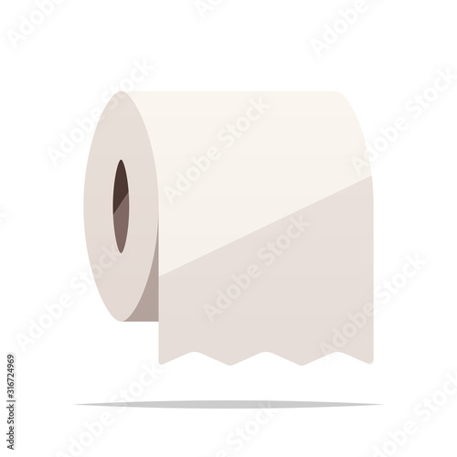 Toilet paper vector isolated illustration