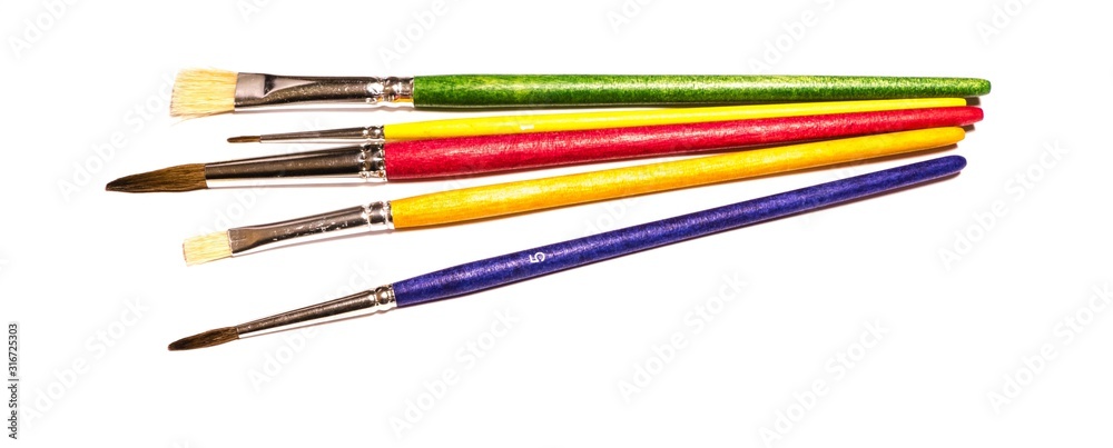 Fototapeta premium Colorful Clean Brushes 