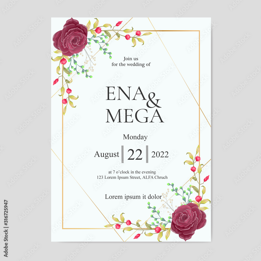 Wedding invitation card background 