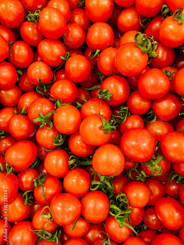 lots of red ripe tomato for eating like a background