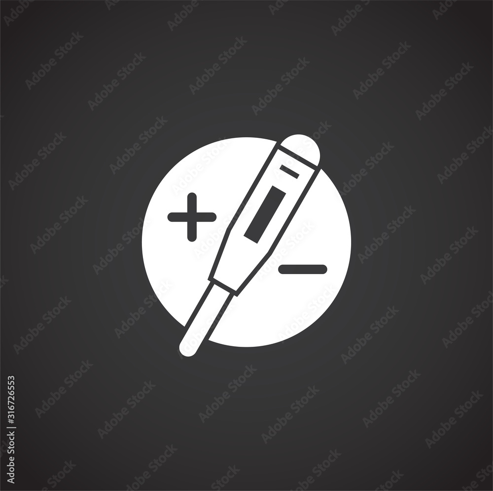 Reproduction related icon on background for graphic and web design. Creative illustration concept symbol for web or mobile app