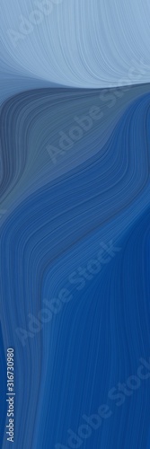 modern banner with teal blue, pastel blue and steel blue colors. good as background or texture © Eigens