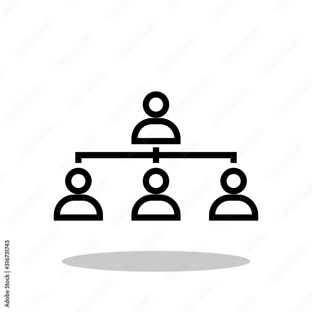 Corporate icon in flat style. Structure symbol for your web site design, logo, app, UI Vector EPS 10. Corporate icon in flat style. Structure symbol for your web site design, logo, app, UI Vector EPS 10.
