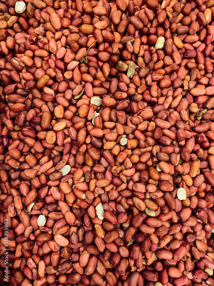 lots of fried peanuts for eating a background