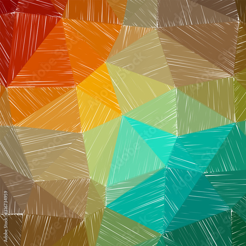 Hand-drawn pencil background. Marker hatching background. Admirable pencil sketch with colorful strokes. Classic vector illustration.