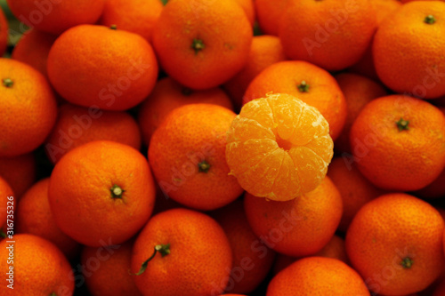 Fresh Mandarin orange fruits