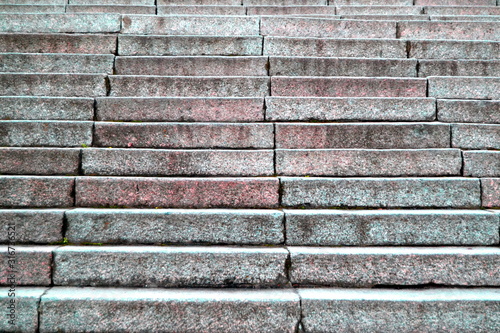 Old granite stairway