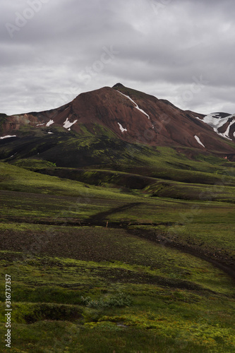 VIews from the Laugavegur trek in Icelandic highlands