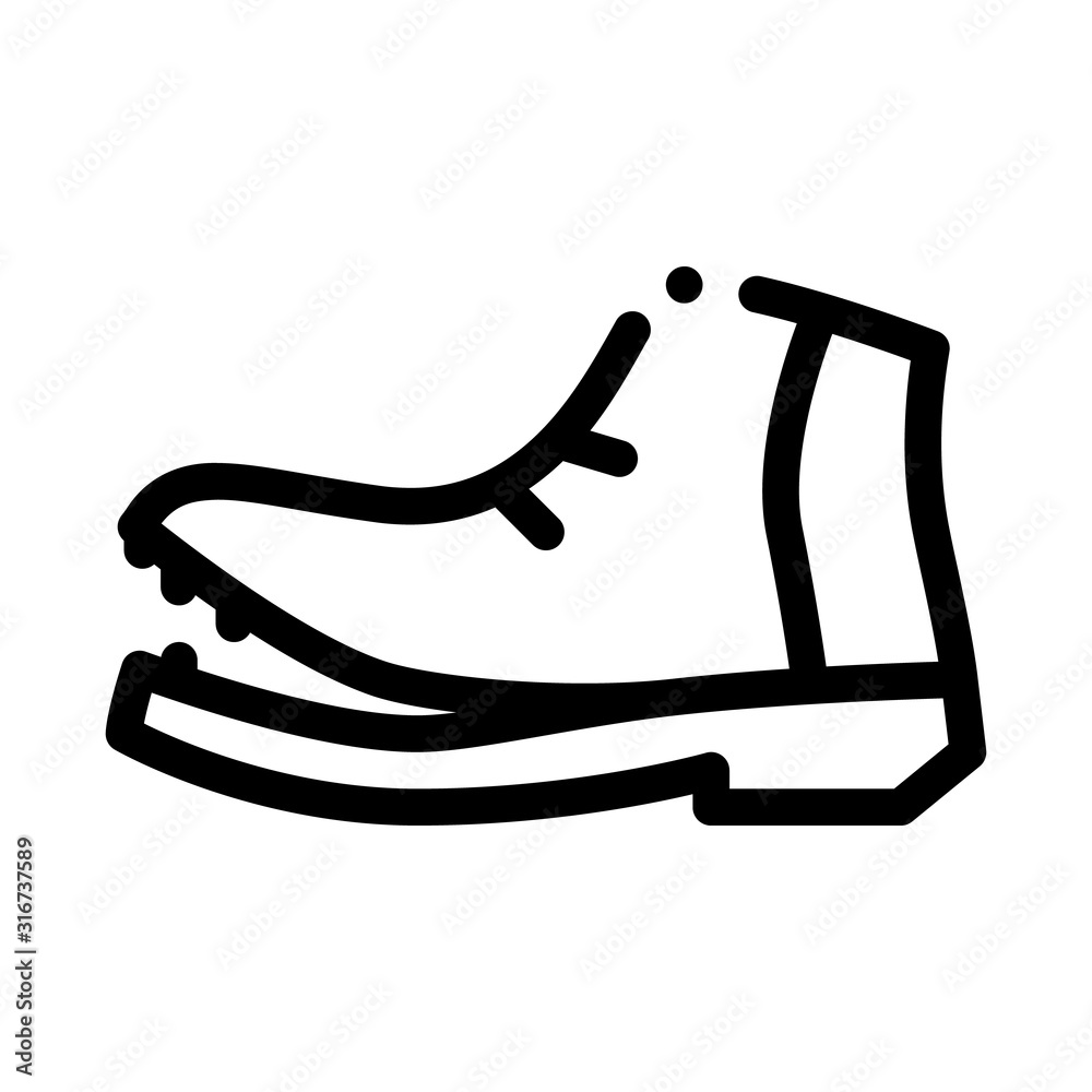Torn top shoes vector