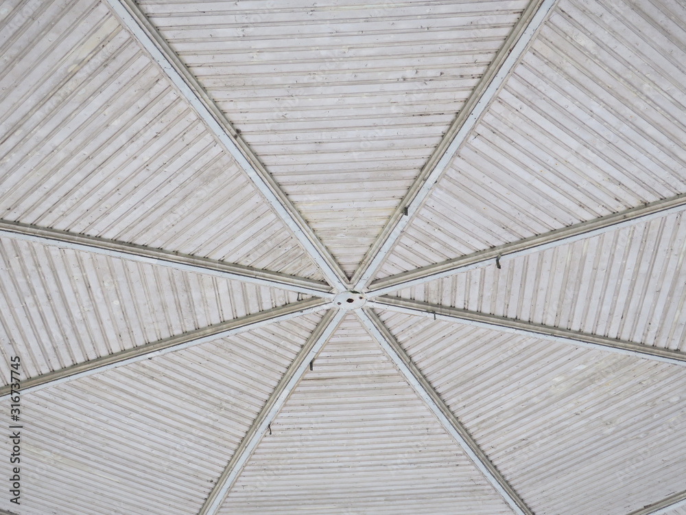 Obraz premium wooden roof of a music chapel in Ostend Belgium