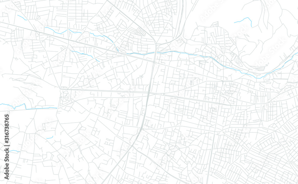 Fototapeta premium Van, Turkey bright vector map