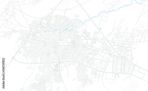 Corlu, Turkey bright vector map
