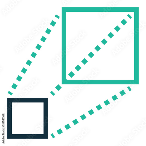 Unique icon which can help your business to grow up
