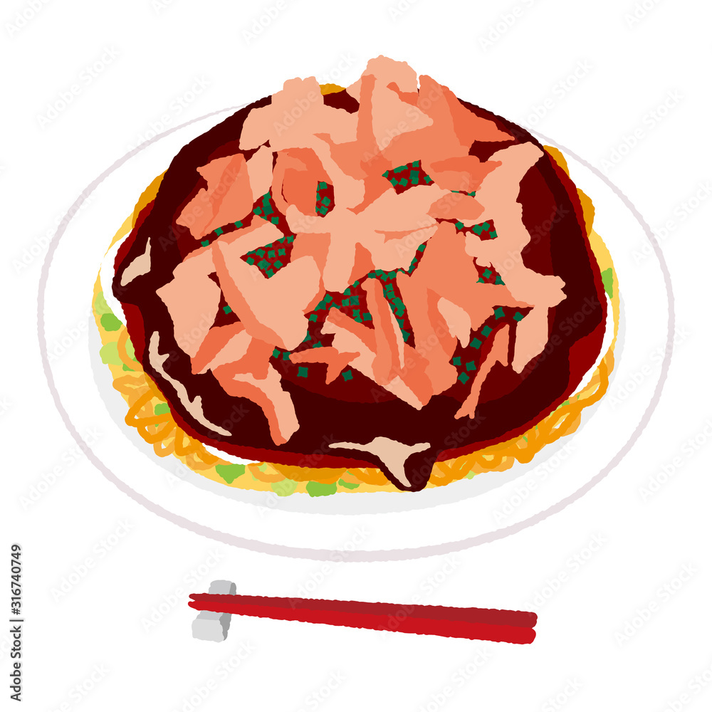 お好み焼きのイラスト Stock Vector Adobe Stock