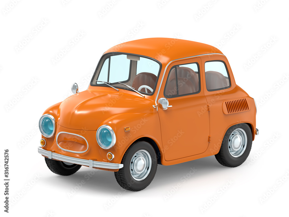 car retro small cartoon bunchy