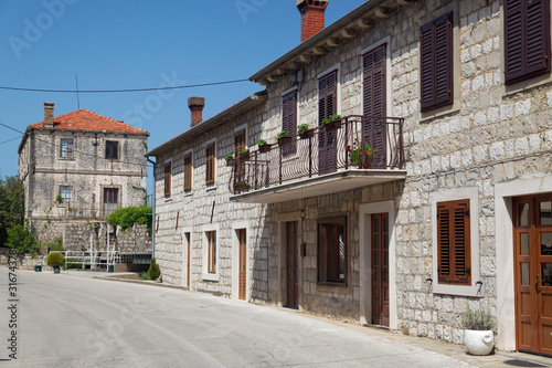 The stone village in Konavle, Dubrovnik region, Croatia