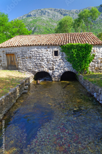 Watermill on the Ljuta River in Konavle, Dubrovnik region, Croatia
