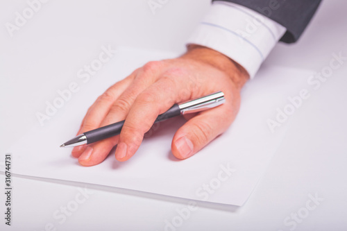 signing of an agreement