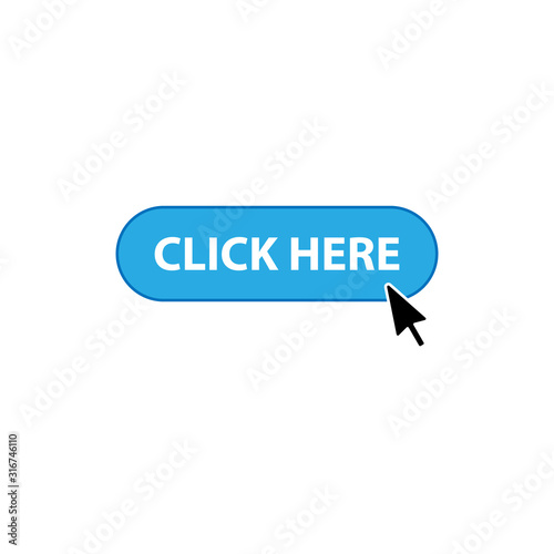 Click here button icon with arrow