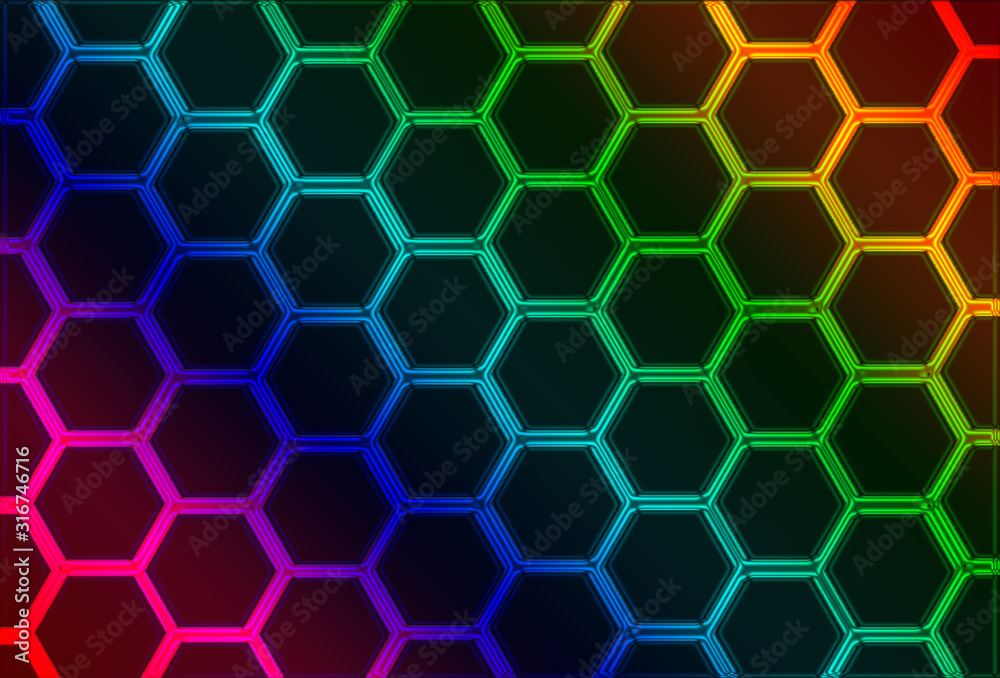 Hexagons pattern. Geometric abstract background and wallpaper Hexagons pattern. Geometric abstract background and wallpaper