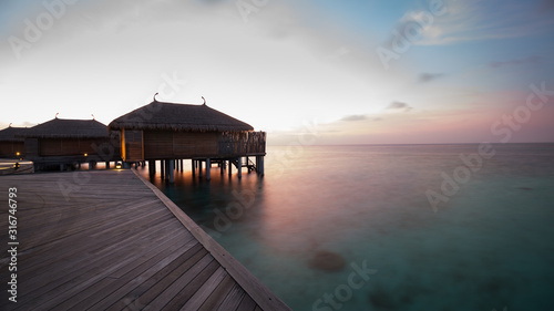 Sunset in the Maldives