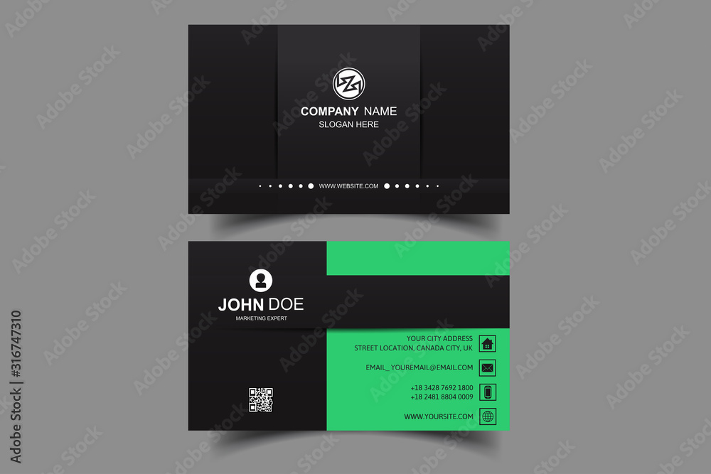 Business Card in Black Business Card in Black
