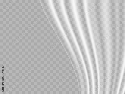 Vector stock illustration. Curtain on a transparent background for poster.