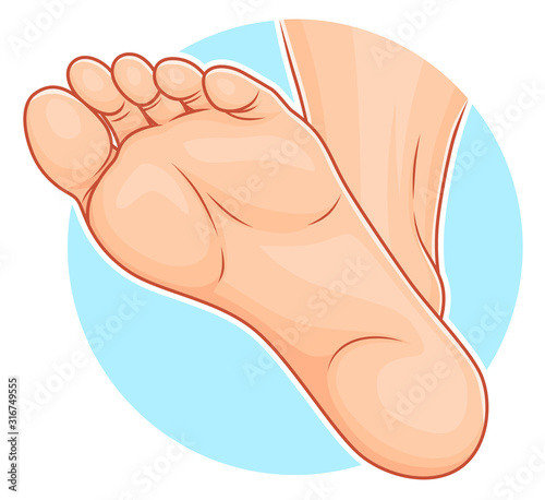 Healthy sole of the foot