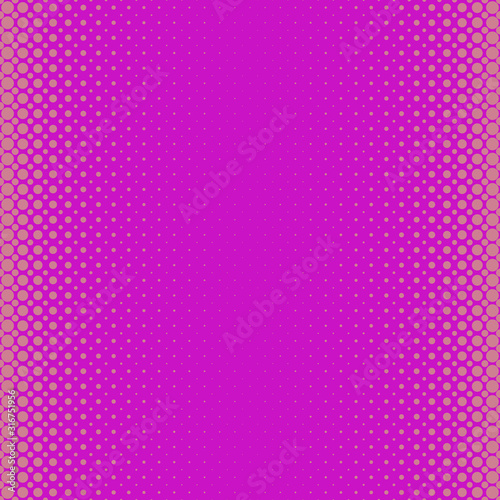 Pink geometrical halftone dot pattern background design - abstract vector graphic