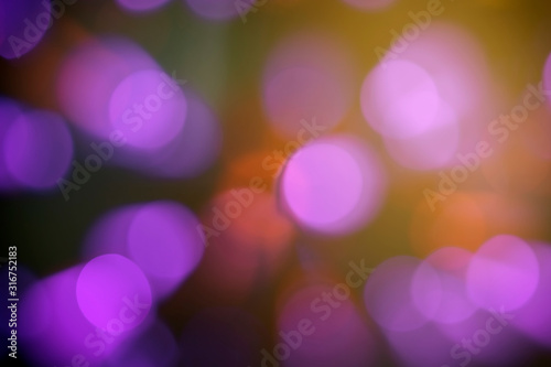 Colorful abstract bokeh and line moveing from center
