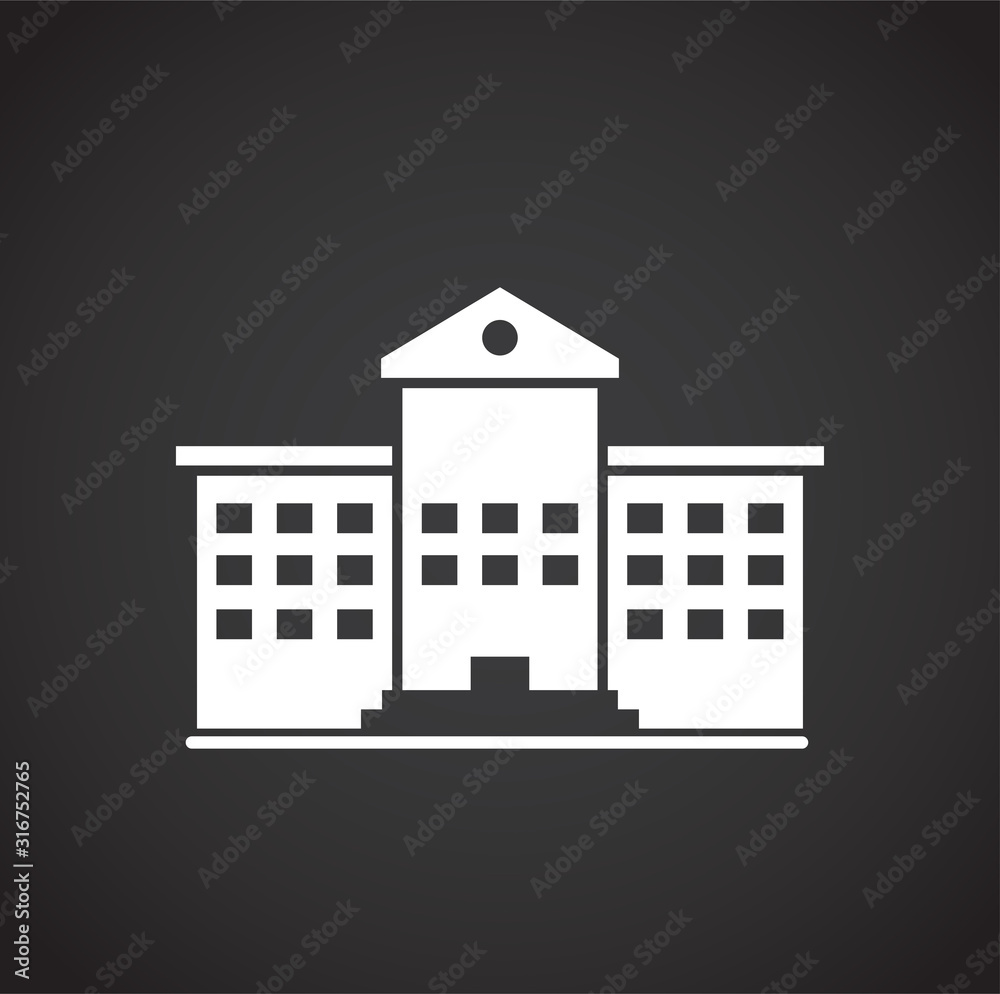 School related icon on background for graphic and web design. Simple illustration. Internet concept symbol for website button or mobile app
