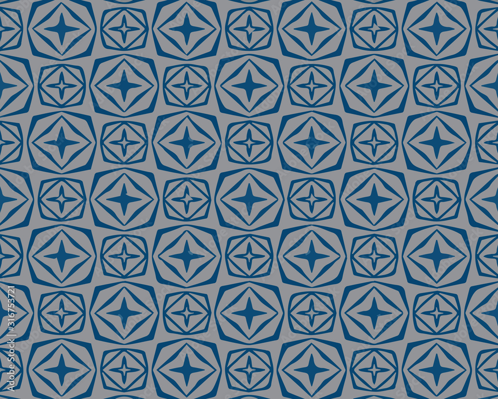 Fototapeta premium Seamless vector pattern in ornamental style. Geometric desing texture for greeting card and gifts.