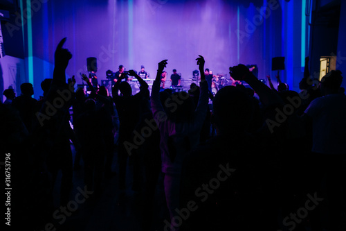 concert hall musical performance stage light people