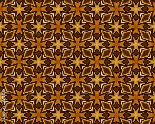 Seamless vector pattern in ornamental style. Geometric desing texture for greeting card and gifts.