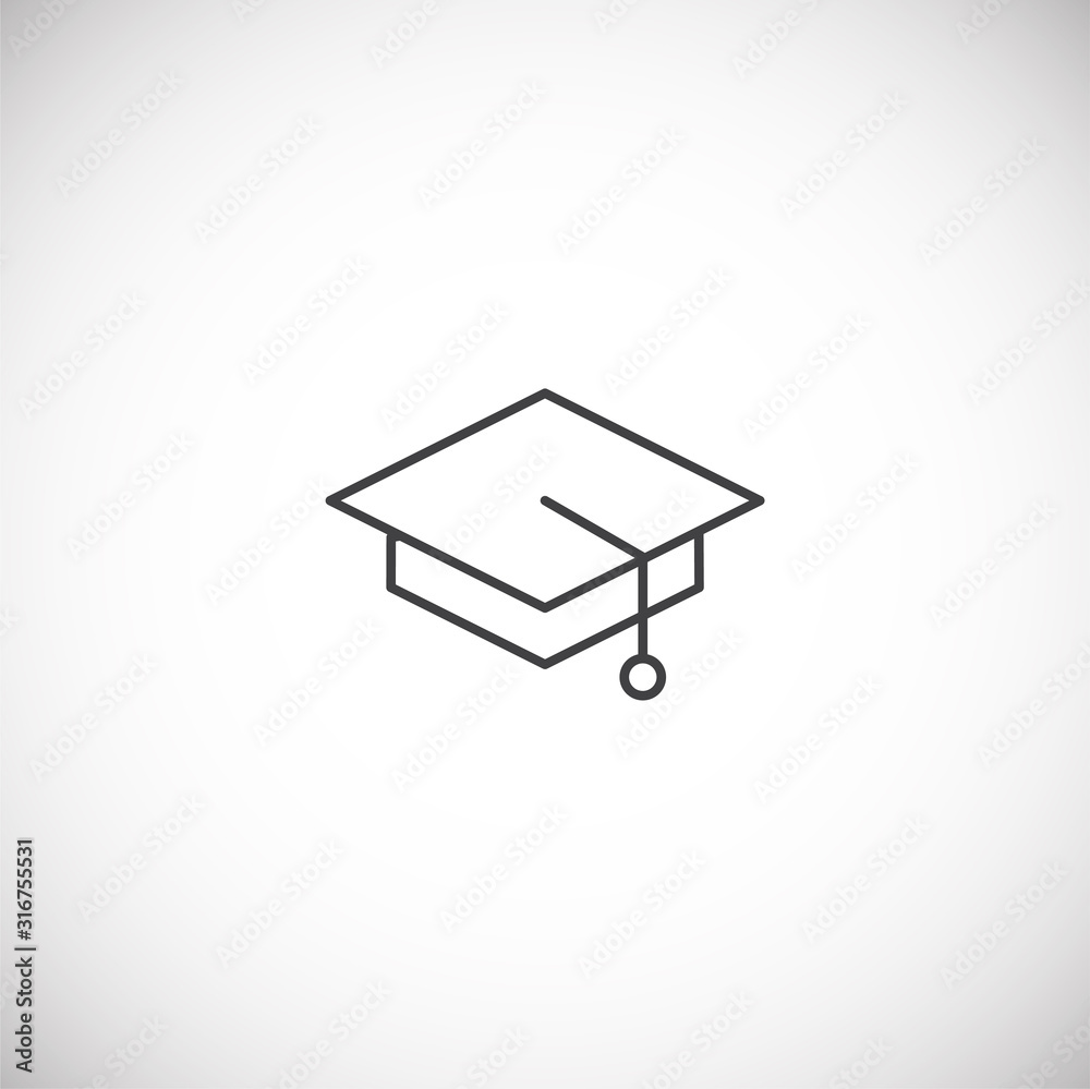 School related outline icon on background for graphic and web design. Simple illustration. Internet concept symbol for website button or mobile app School related outline icon on background for graphic and web design. Simple illustration. Internet concept symbol for website button or mobile app