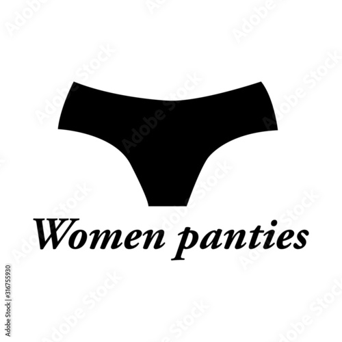 women panties icon vector - illustration