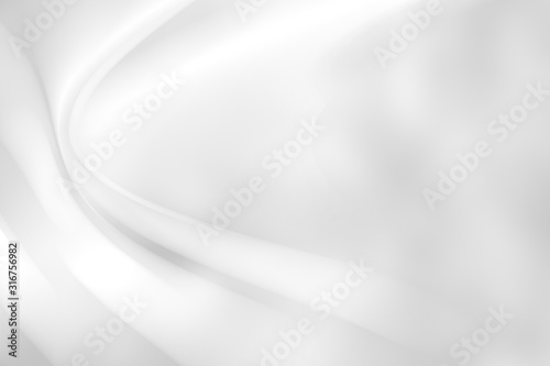 Fototapeta Naklejka Na Ścianę i Meble -  White smooth abstract background. Abstract white and gray color technology modern background design Illustration. Abstract white interior highlights future. Architectural background.