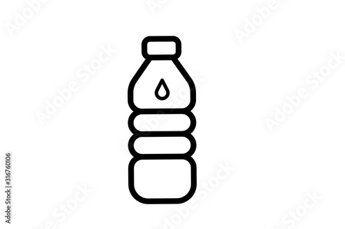 water bottle icon vector
